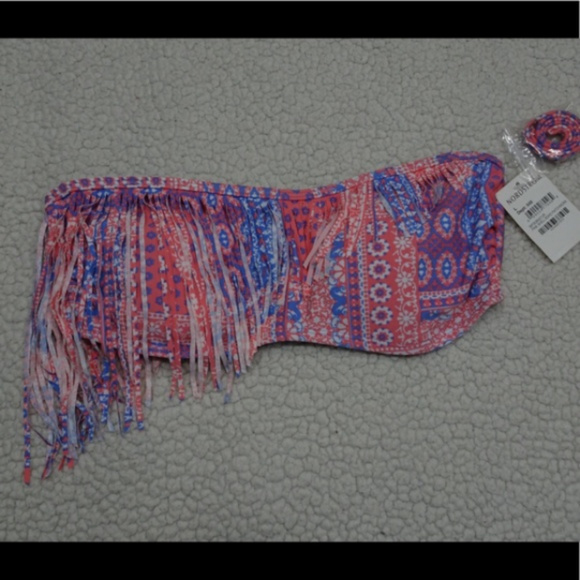 Nordstrom Other - Boho Patchwork Nordstrom Swim Top Size Large
